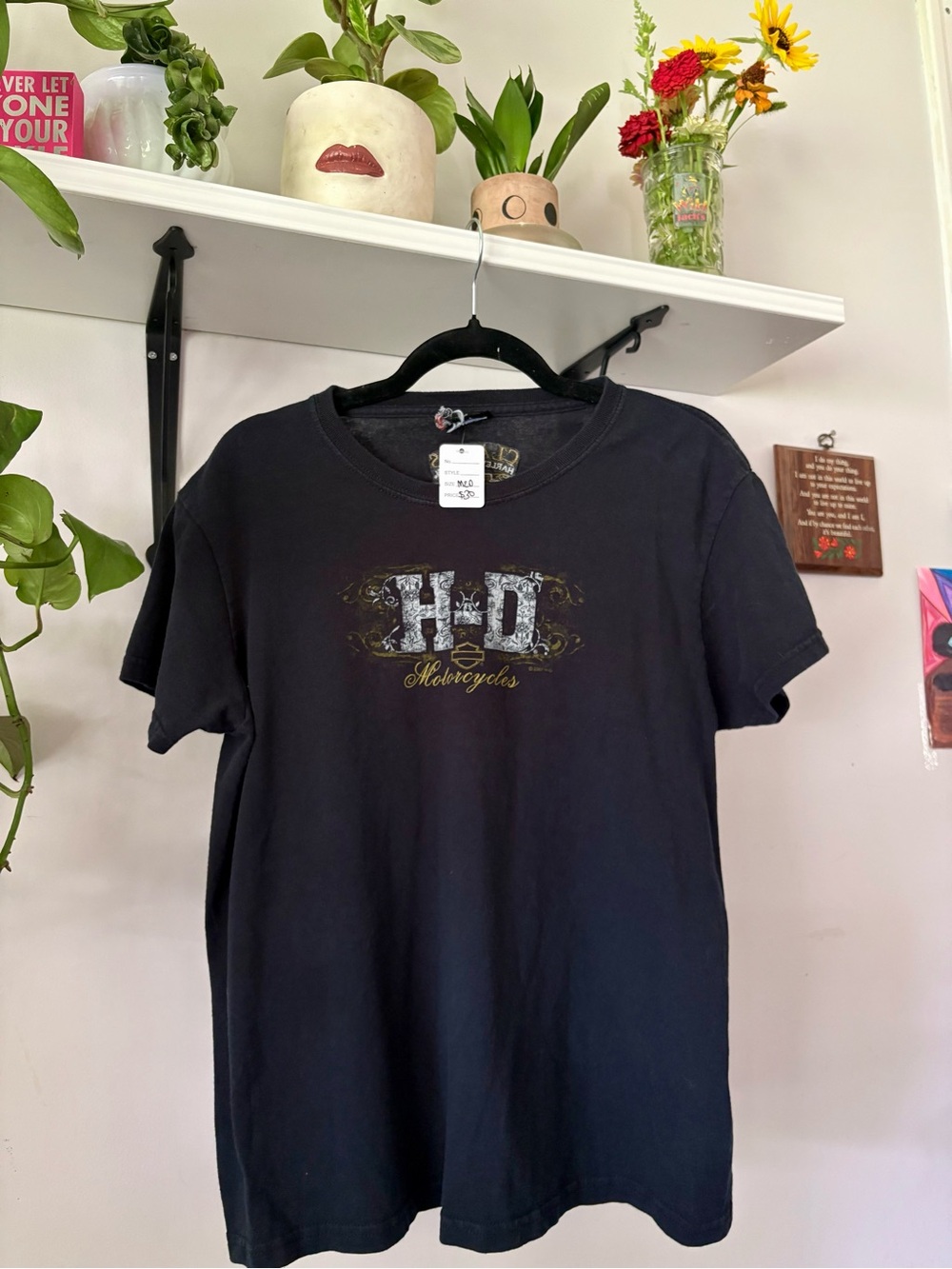 Harley-Davidson Black Graphic H-D Motorcycles Tee